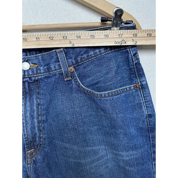 Lucky Brand Jeans Mens 36 Classic Fit Dungarees Medium Wash Straight Denim - Picture 10 of 15
